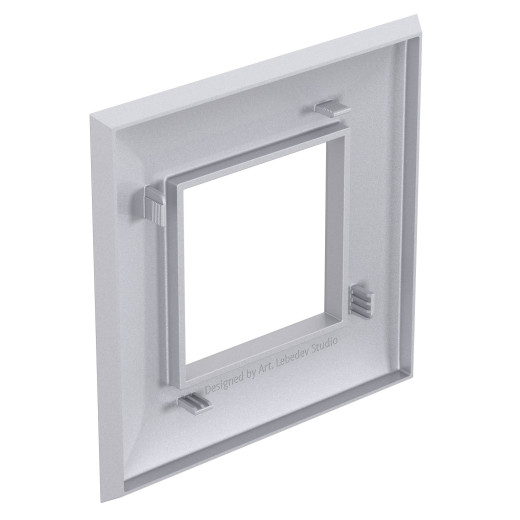 Рамка 1 пост (2 мод.), Avanti, закаленная сталь