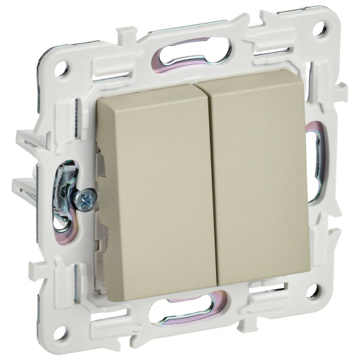 SKANDY Выключ. 2-кл. 10А SK-V04B беж. IEK
