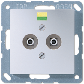 JUNG Штепсельная розетка для выравнивания потенциалов алюминий