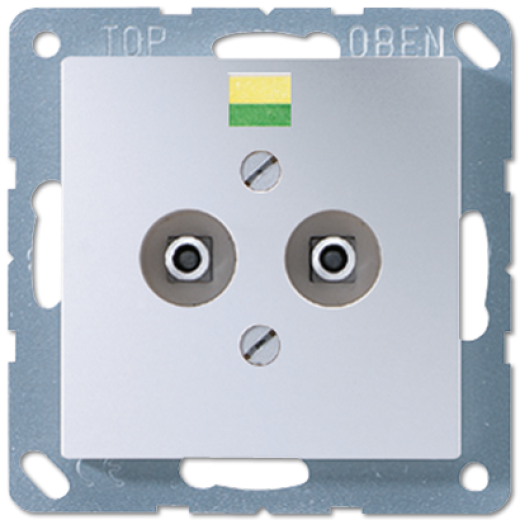 Штепсельная розетка для выравнивания потенциалов, алюминий