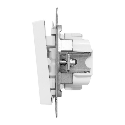 Механизм выключателя, двухклавишный, белый Эпика EKF