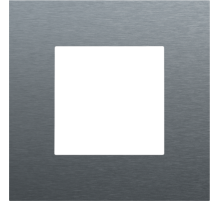 Niko Pure Металл Свинцово-серый Рамка на 1 пост
