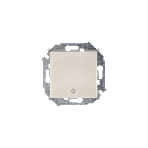 Simon 15 Шампань Кнопка клавишная с пиктограммой, 16А, 250В, винт.заж.