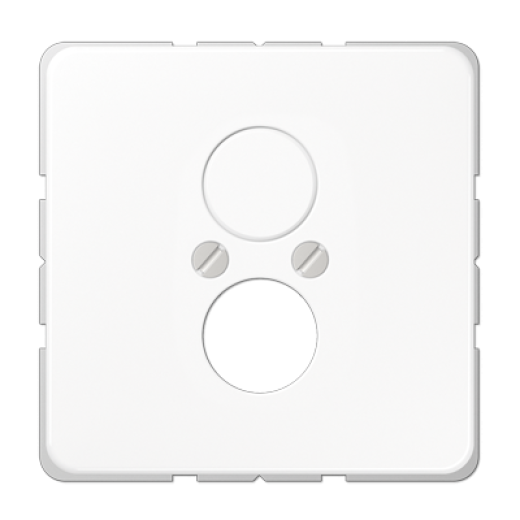 Крышка для 2-х гнезд, белая