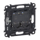 Valena IN'MATIC.Информационная розетка двойная RJ45 Кат.5е UTP