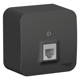 Systeme Electric Blanca наруж Антрацит Розетка ТЛФ RJ11 изолир. пластина