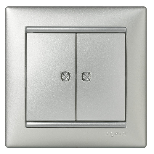 Рамка 1 пост - Legrand Valena - алюминий