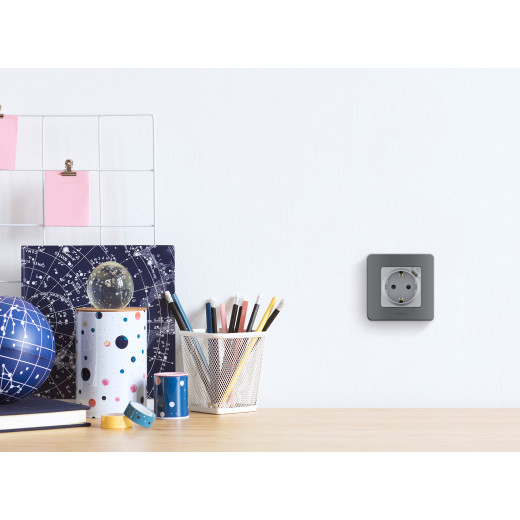 Рамка 1 пост - Legrand/Daccord Inspiria - дымчатый