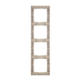 Legrand/Daccord SUNO Песочный Рамка декоративная универсальная 4-постовая.