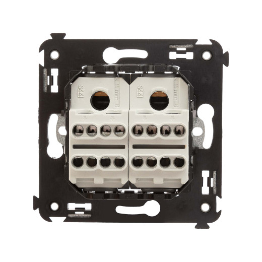 Инвертор двухклавишный в стену, Avanti, ванильная дымка