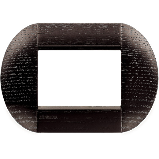 Livinglight Рамка овальная, 3 модуля, цвет тёмный дуб