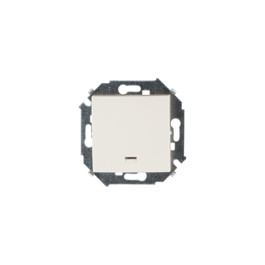 Simon 15 Бежевый Кнопка клавишная с подсветкой, 16А, 250В, винт.заж.