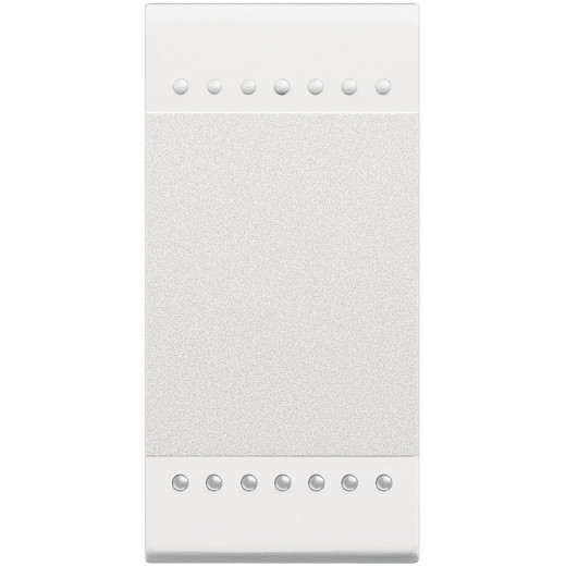 LivingLight Переключатель с винтовыми клемами, размер 1 модуль, цвет белый