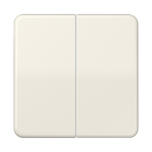 Клавиши ударопрочные для сдвоенного выключателя и кнопки, слоновая кость