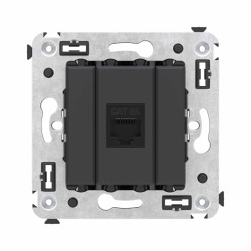 DKC Avanti Компьютерная розетка RJ-45 без шторки в стену, кат.6А одинарная, 