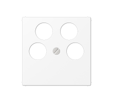 JUNG A Flow/A 550 Белый матовый Крышка для розетки TV-SAT с 4-мя гнёздами