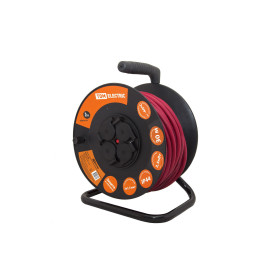 TDM Удлинитель силовой УКз16-004 (IP44 4 места/30м КГ 3х1,5 пласт. катушка)