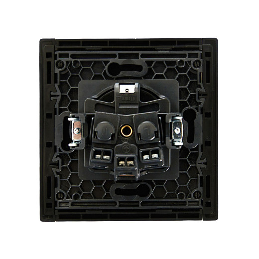 FORTE&PIANO Роз. с з/к без з/ш в/к 16А FP116 чер. IEK