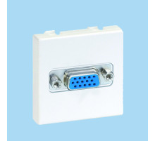 Simon Connect Графит Плата с разъёмом VGA мама (15 конт.), винты, 45х45мм