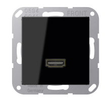 JUNG A 500 Черная Розетка HDMI 1-ая