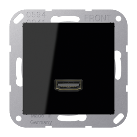 JUNG A 500 Черная Розетка HDMI 1-ая