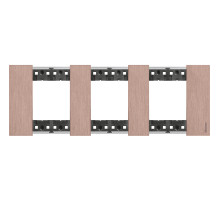 BT Living now Медь Рамка немецкий стандарт 3 поста (2+2+2 мод).