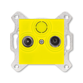 ABB EPJ Levit жёлтый / дымчатый чёрный Розетка TV-R, оконечная, жёлтый