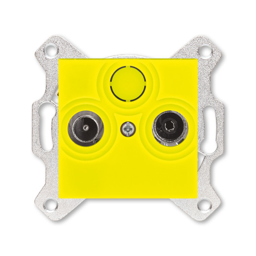 Розетка TV-R ABB Levit оконечная жёлтый