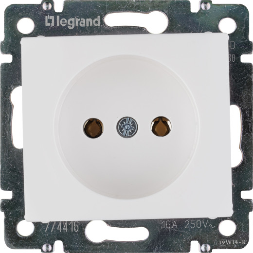 Розетка без заземления - Legrand Valena - без шторок 16А 250В винтовые зажимы - белый