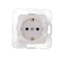 KRANZ DEA Розетка 1-ая с/з с/у 16А меx. Бел