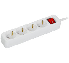 IEK UMA Удлинитель У04К 4 места 3м 3х1,5мм2 16А бел.