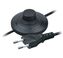 Navigator Шнур 61 601 NPS-FS01-170-2x0.5-BL 1.7м с выкл. черный