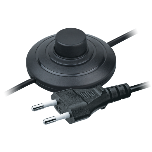 Шнур Navigator 61 601 NPS-FS01-170-2x0.5-BL 1.7м с выкл. черный