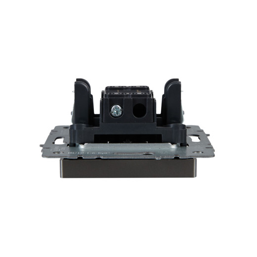 BRITE Выключ. 1-кл. прох. 10А ВС10-1-6-БрС сталь IEK