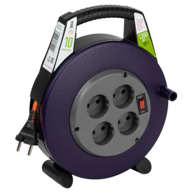 ЭРА Удлинитель силовой BPx-4-2x0,75-10m в закрытом корпусе без заземления с выключателем 4 розетки 10м ПВС 2x0,75мм2 6А