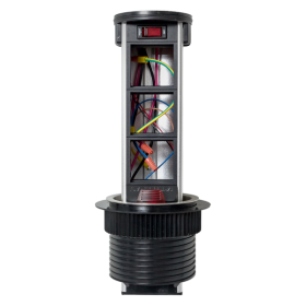 EKF PROxima Встраиваемая мини-колонна с беспроводной зарядкой 15Вт, 6 модулей C-Line.