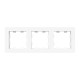 3 - местная рамка, белая, пластик Эпика EKF