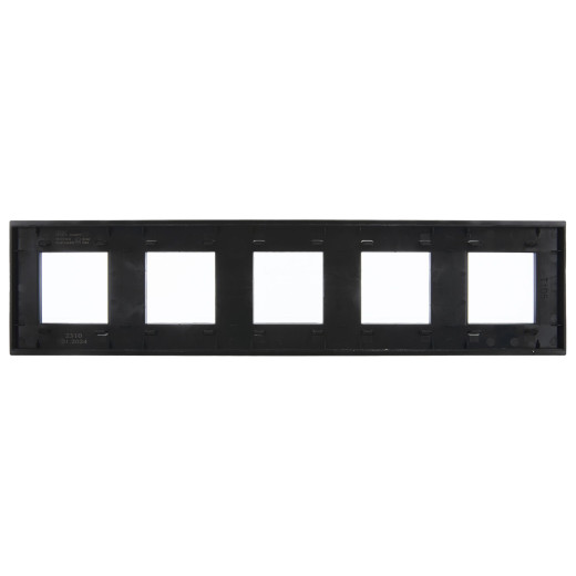 SKANDY Рамка 5-мест. SK-F35Bl металл черн. IEK