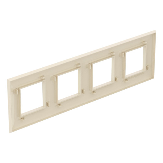 Рамка 4 поста (8 мод.), Avanti, ванильная дымка