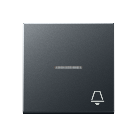 JUNG клавиша с символом звонка с подсветкой, матовый антрацит