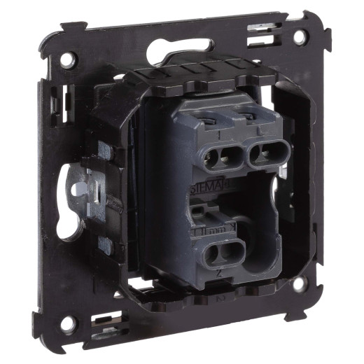 Выключатель одноклавишный в стену, Avanti, закаленная сталь