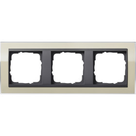 Gira Event Clear Песочный/Антрацит Рамка 3-ая