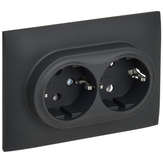 SKANDY Роз. 2-я с з/к без з/ш 16А сб. SK-R08G граф. IEK