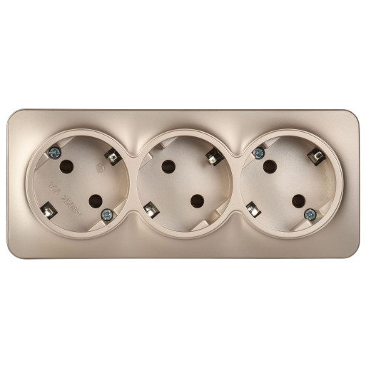 GLORY Роз. 3-я с з/к без з/ш о/у 16А РС23-3-ХШм шамп. м. IEK