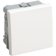 ВК4-21-00-П Выключатель проходной (переключатель) одноклавишный (на 2 модуля) ПРАЙМЕР белый IEK