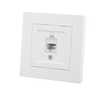 TDM Розетка компьютерная RJ45 белая 