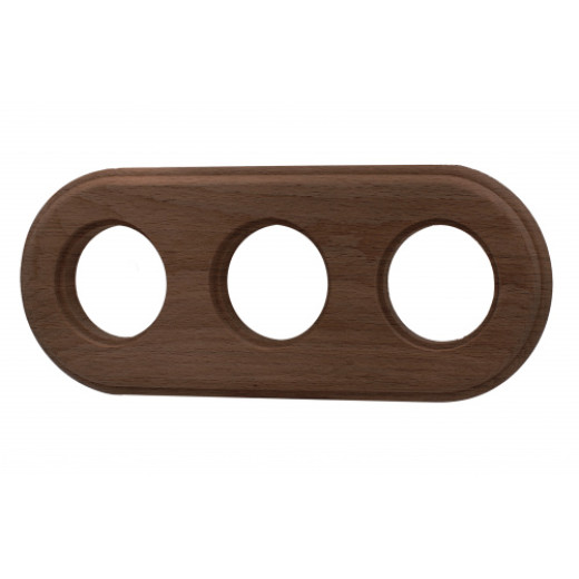 Рамка 3-местная R, дерево, цвет Старое дерево