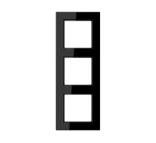 JUNG A550 Черный Рамка 3-ая для вертикальной и горизонтальной установки