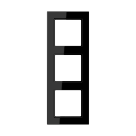 JUNG A550 Черный Рамка 3-ая для вертикальной и горизонтальной установки