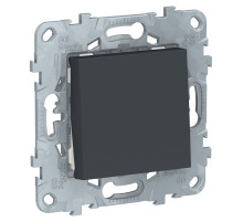 Schneider Electric Unica New Антрацит Выключатель 1-клавишный, кнопочный, сх. 1, 10 A
